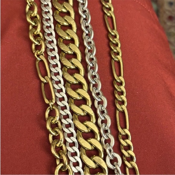 Silpada Chunk LUX ✨5 strand silver/brass statement bracelet KR Collection VTG - Picture 6 of 7